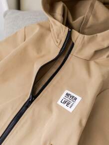 SHEIN Mantel Bayi Laki-Laki - Khaki - View 8