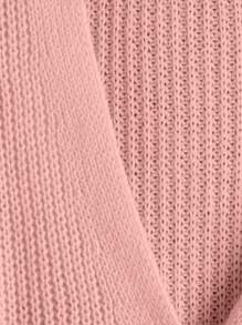 SHEIN Chaqueta con cuello en V de unicolor, de manga larga y con botones para niñas preadolescentes, de uso casual diario en otoño/invierno - Rosa - Ver 3