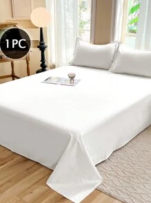 1 Stück 100% Polyester leichtes und atmungsaktives einfarbiges Spannbetttuch, modernes zusammengesetztes Bettwaren-Spannbetttuch für das Schlafzimmer