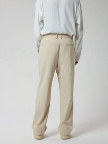 Forever 21 Men's Relaxed Suit Pants In Apricot - Apricot - View 3