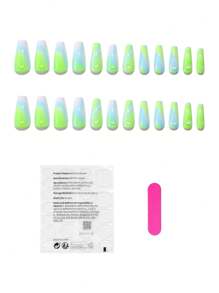 GIOIA TANG Artist Y2K Gradient Press On Nails, Holiday - Mint Green - View 2
