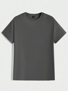 AKNOTIC Bộ 3 áo thun nam cổ tròn tay ngắn màu trơn mùa hè thường ngày - màu xanh lá - Xem 4