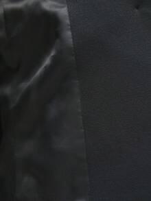 BizChic 女士商务办公短袖纯色翻领简约西装外套 - 黑色 - 查看 7