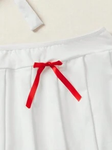 مجموعة ملابس دور الممرضة الجنسية بحجم إضافي تُتيح اللعب بالأدوار بما في ذلك البرا، الجيبة والغطاء - أبيض - مشاهدة 3