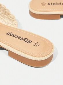 Styleloop Women's Flat Slip-On Shoes, Boho, Retro American, Bohemian, Western Style, Suitable For Vacation, Music Festival, Party