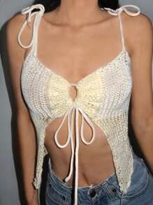 SHEIN Unity Elegante top de punto sin mangas de diseño - Multicolor - Ver 6