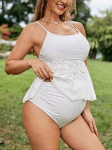 SHEIN Maternity Tankini Top Summer