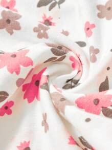 6 Stücke Baby Mädchen Baumwoll Sabber Lätzchen, Regenbogen- und Blumen Muster Einheitsgröße Bandana Lätzchen in einfarbigen Farben - Verschiedenfarbig - Übersicht 4