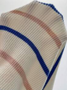 Chiquease 女性條紋休閒無袖毛衣連衣裙，春季/夏季款