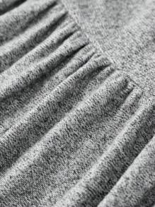 SHEIN MOD 金属收缩不对称下摆围脖女式吊带背心