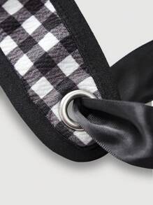 SHEIN MOD Conjunto de Top tipo Cami con lazo y falda floral, color oscuro/multicolor, verano