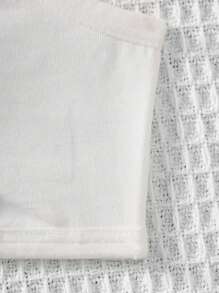 SHEIN 2 件 Tween Girls 心形装饰加垫舒适贴肤吊带背心套装 - 黑與白 - 查看 2