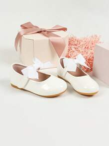 Comfortable Flat Shoes For Little Girls' Outdoor Activities, Infant Walking Shoes, Fashionable Baby Girl Outdoor Flat Shoes - White - View 5