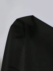 SHEIN Lady Summer Holiday Dresses Women Dresseswhite Shirt Chiffon Stitching Dress Summer Maxi Skirt - Black - View 7