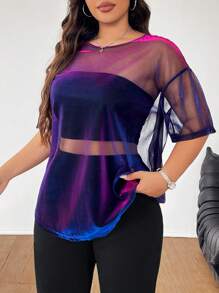 CovetEZ 大尺碼女性時尚兩件套日常穿著套裝 - 彩色 - 查看 3