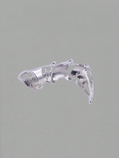 Grunge Punk 1 pièce Belle et cool bague en argent unique avec une griffe d'aigle connectée