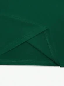 Breezaya Đầm Maxi Không Tay Xẻ Tà Màu Trơn Mùa Hè Gợi Cảm Cho Nữ - Màu xanh lá cây đậm - Xem 6