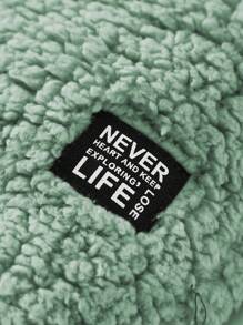 Cozy Pixies 男嬰立領墊肩抓絨衛衣+加厚褲兩件套 - 綠色 - 查看 4