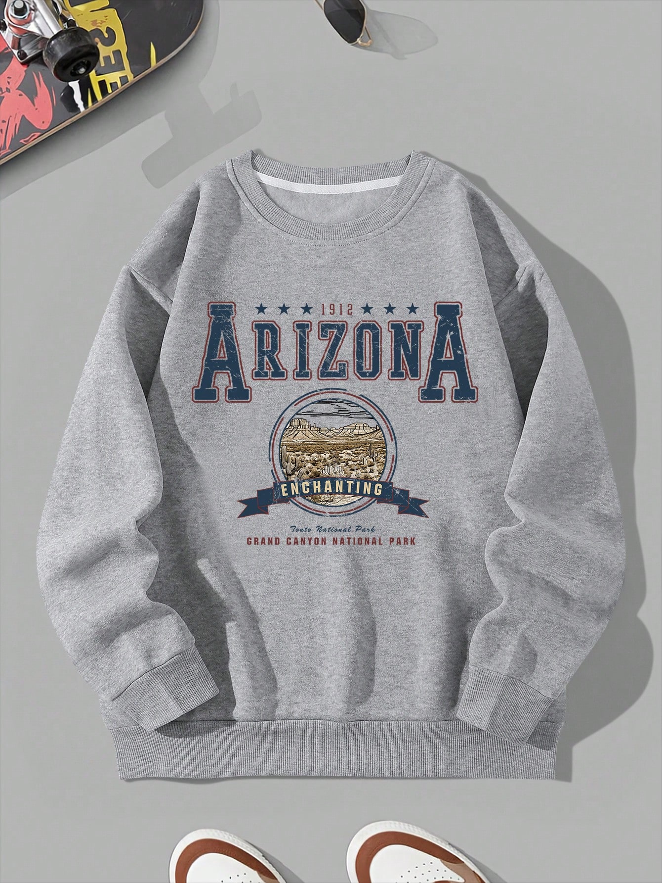 Manfinity Dauomo Men Letter Graphic Thermal Lined Sweatshirt