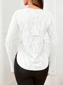 SHEIN Sports Débardeur de sport graphique en lettres, débardeur pour l'entraînement - Blanc - Voir 5