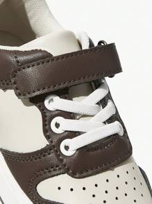 Zapatos deportivos planos para niños con bloque de color de moda, cómodos y adecuados para todas las estaciones - Multicolor - Ver 5