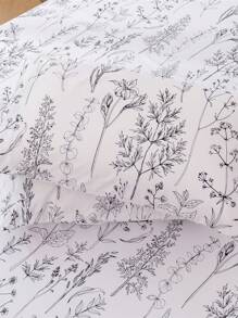 4 件装化纤印花白底黑枝床罩 4 件套头巾 40 厘米/16 英寸 - 彩色 - 查看 2