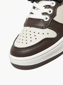 Zapatos deportivos planos para niños con bloque de color de moda, cómodos y adecuados para todas las estaciones - Multicolor - Ver 4