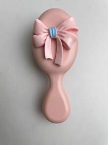 ROMWE Kawaii Cute Pink Bowknot Air Cushion Comb, Anti-Static Cross-Border Hot-Selling Scalp Massage Comb - Pink - View 3