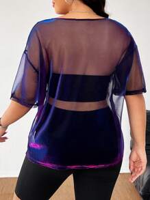 CovetEZ 大尺碼女性時尚兩件套日常穿著套裝 - 彩色 - 查看 2