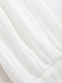 DAZY 女士春夏休闲纯色短款轻便夹克，秋季服装 - 白色 - 查看 6