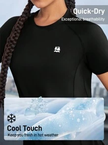 In My Nature 女式印花短袖户外T恤 女式徒步服装