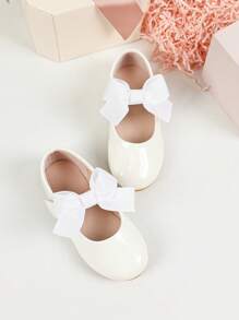 Comfortable Flat Shoes For Little Girls' Outdoor Activities, Infant Walking Shoes, Fashionable Baby Girl Outdoor Flat Shoes - White - View 2