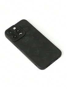 Hanna DaMes 艺术家深色蝴蝶印花黑色瞳孔相机保护手机壳与苹果 iPhone 兼容，节日 - 黑色 - 查看 3