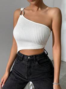 Zolique 不对称领口 不对称下摆 女式上衣