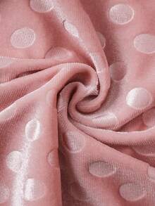 Girls Leggings, Pink Solid Color Long Basic Tights - Pink - View 5