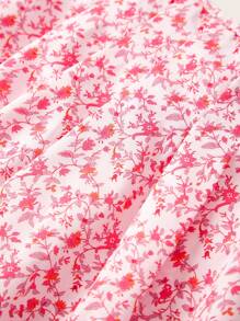 SHEIN Frenchy 小花印花背心上衣，夏季上衣，度假服裝 Bridgerton - 粉色 - 查看 5