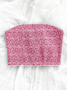 SHEIN Unity Áo kiểu băng đô màu trơn đơn giản dành cho nữ - Hồng - Xem 4