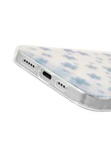 Luiza Werlang 艺术家卡哇伊花朵图案闪亮透明手机壳可爱时尚，节日，情人节