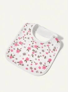 6 Stücke Baby Mädchen Baumwoll Sabber Lätzchen, Regenbogen- und Blumen Muster Einheitsgröße Bandana Lätzchen in einfarbigen Farben - Verschiedenfarbig - Übersicht 5