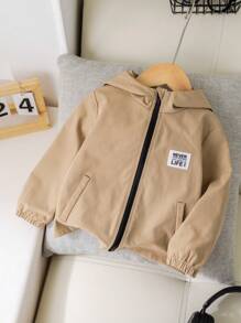 SHEIN Mantel Bayi Laki-Laki - Khaki - View 7