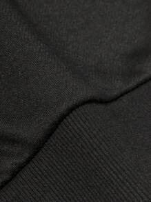 Manfinity Homme Men's Spring Autumn Casual Pullover Hoodie With Cartoon Bear Graphic Print, Round Neckline And Long Sleeve, Going Out, Boyfriend Gift, Punk - Black - View 4