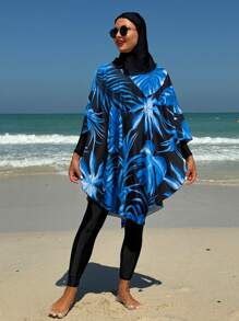 Swim Mulvari Women's Summer Beach Tropical Printed Cover-Up - Multicolor - View 1