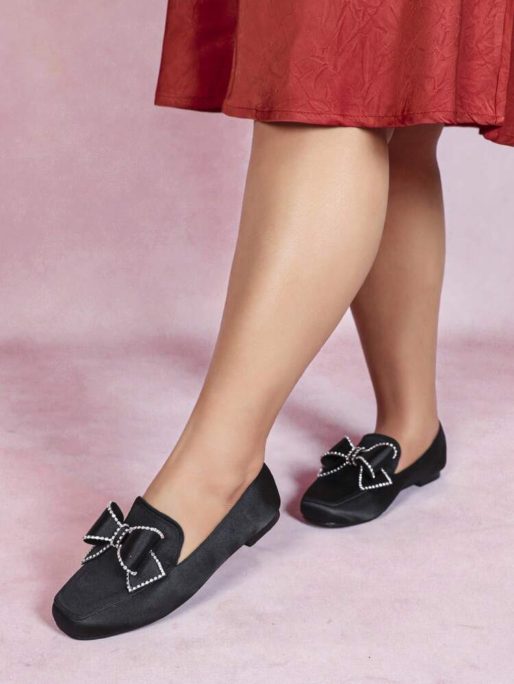 CUCCOO CURVES CUCCOO Women's Wide Fit Butterfly Decorated Flat Shoes Halloween Christmas