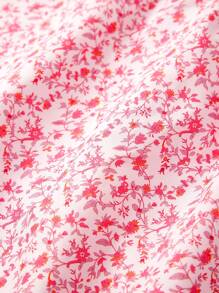 SHEIN Frenchy 小花印花背心上衣，夏季上衣，度假服裝 Bridgerton - 粉色 - 查看 4