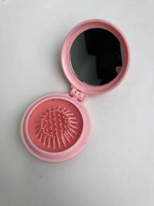 ROMWE Kawaii Cute Pink Bowknot Air Cushion Comb, Anti-Static Cross-Border Hot-Selling Scalp Massage Comb - Pink - View 4