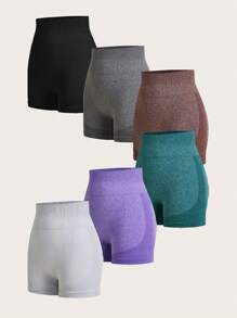 Easithlete Shorts deportivos de unicolor y simple con cordón, adecuados para uso casual diario, short de spandex
