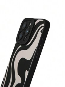 Khrim Reaper Artist Y2K Black Stripe Camera Protector Compatible With Apple Phone Case, Holiday - Black - View 3