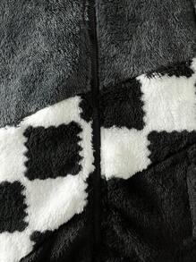 SHEIN Color-Blocked Zipper Long Sleeve Jacket For Tween Boys, Suitable For Autumn And Winter