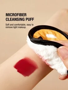 Gudetama X SHEIN 4pcs Cartoon Patterned Makeup Removal Pads - Yellow - View 3