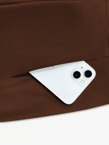 RosyDaze Solid Color Simple Pleated Skirt, Daily Casual Wear Maxi Women Outfit Fall Cloth For Women